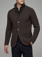 Wool Cardigan Men Classic Style