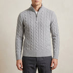 Belessia Castello Wool Half Zip Sweater Men
