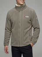 Fleece Jacket Men's Outdoor Soft Warm Protective Collar