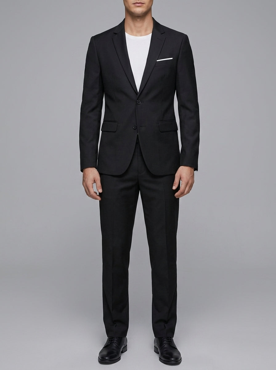 Wool Classic 2-Piece Suit Men Two-Piece
