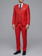 Wool Slim-Fit 3-Piece Suit Men