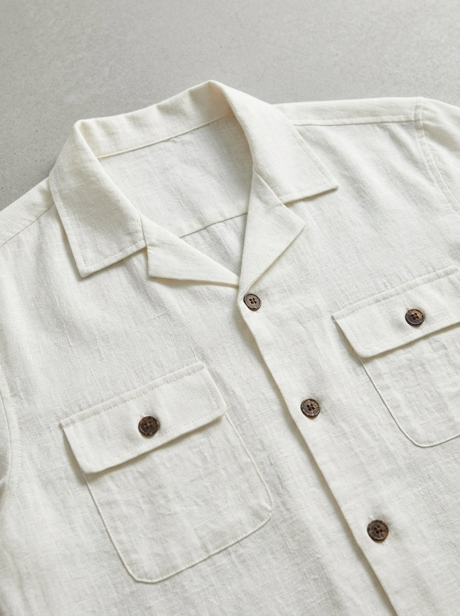 Cotton Oxford Button Down Shirt Men