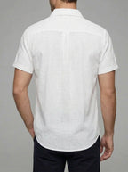 Cotton Linen Blend Shirt Men – Summer