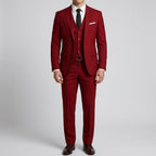 Wool Slim-Fit 3-Piece Suit Men