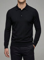 Belessia Merino Wool Polo Shirt  - Soft Knit Men