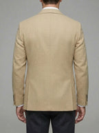 Wool Blazer Men Slim-Fit Formal Occasions
