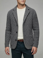 Wool Cardigan Men Button Down Regular Fit