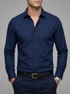 Wool Long Sleeve Shirt Men
