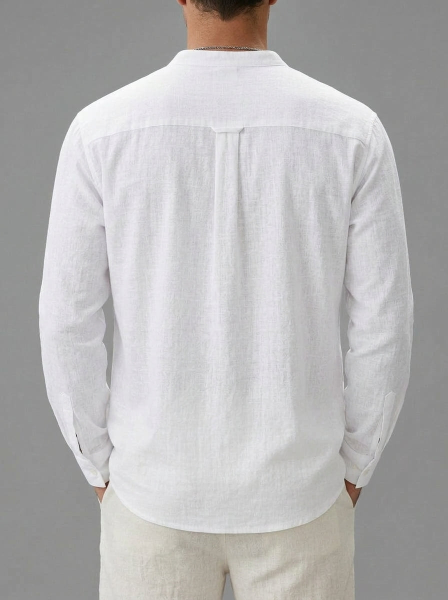 Linen Long Sleeve Shirt Men – Summer