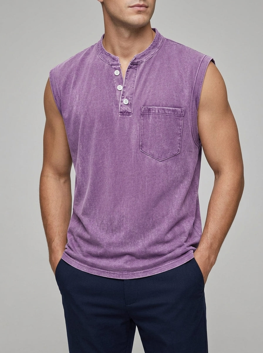 Cotton Casual Shirt Men Vintage Style