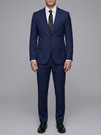 Wool Classic 2-Piece Suit Men Notch Lapel