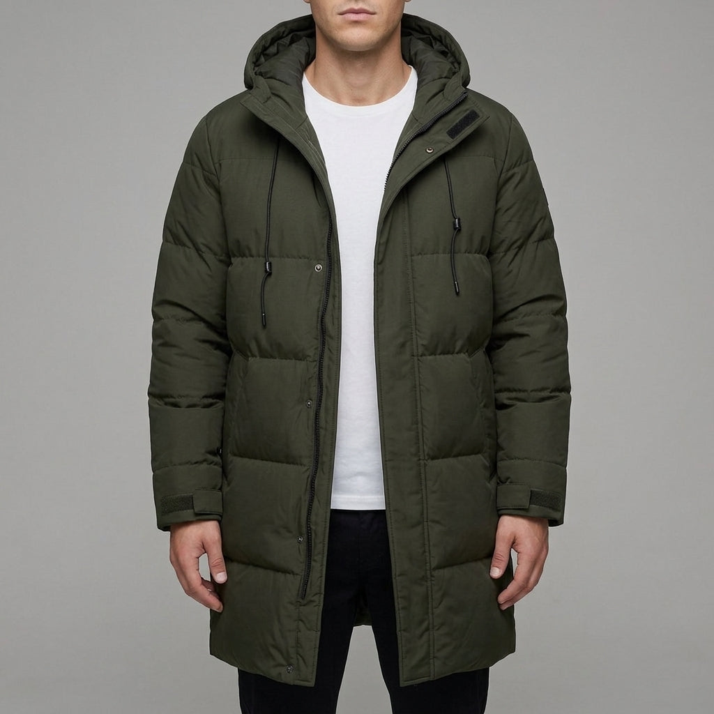 Wool Long Winter Coat Men Classic