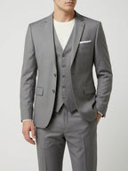Wool Slim-Fit 3-Piece Suit Men