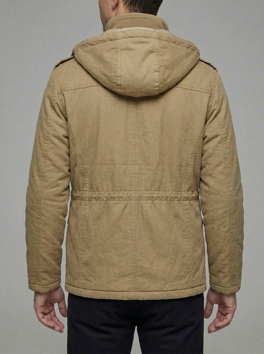 Insulated Winter Jacket Men Waterproof Thermal Wool