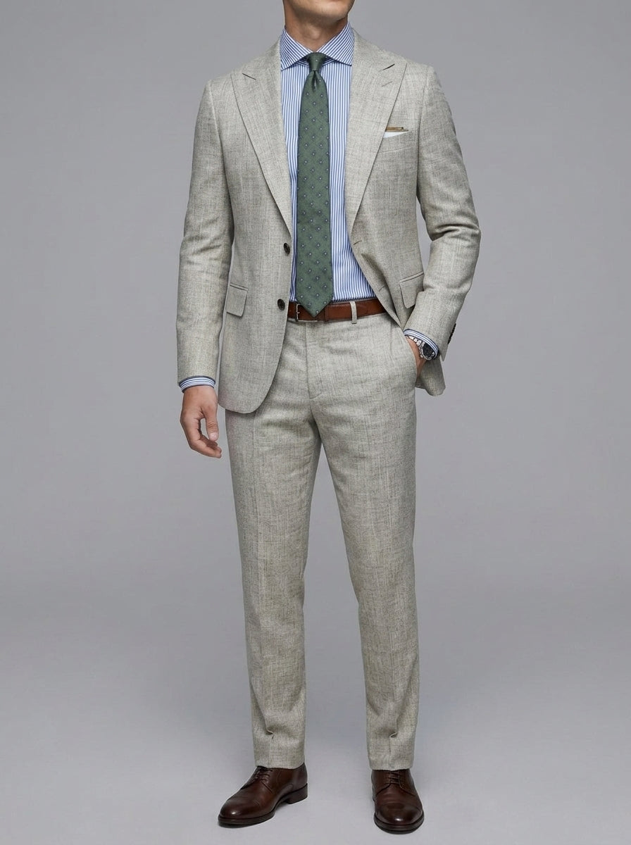 Wool Slim-Fit Two-Button Blazer Men