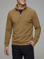 Belessia Fleece Quarter Zip Sweatshirt Men