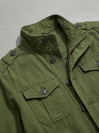 Green Field Jacket Men – Cotton Military Style