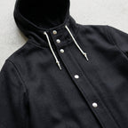 Mens Raincoat – Wool Hooded Long Coat