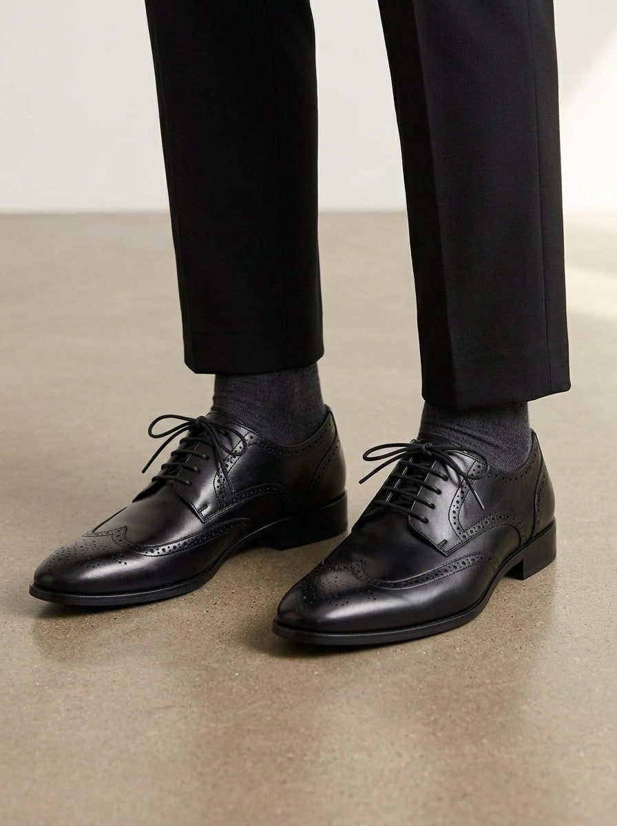Leather Oxford Shoes Men