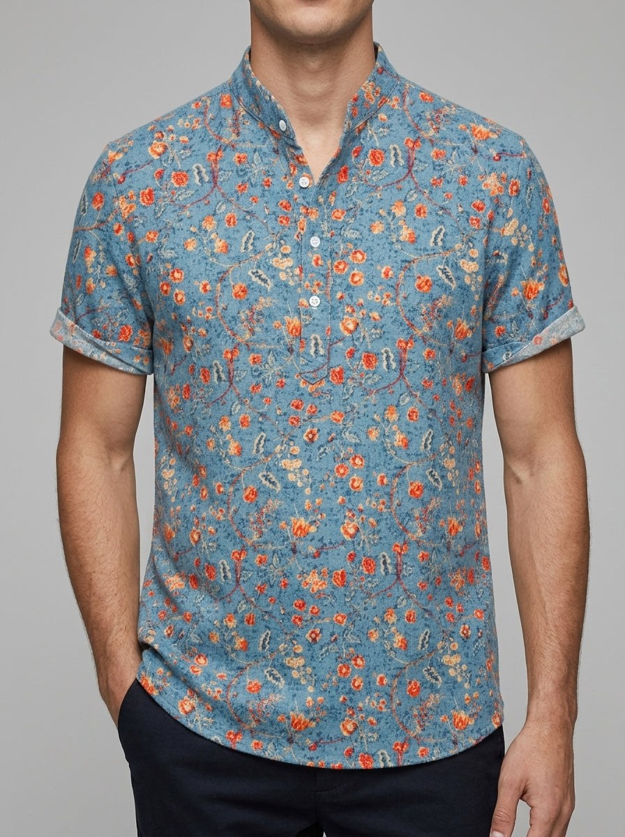 Wool Casual Shirt Men