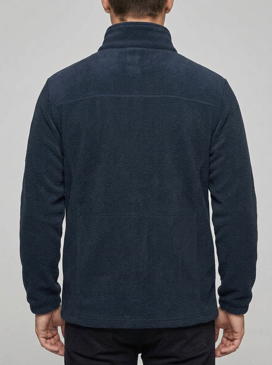 Fleece Jacket Men's Outdoor Soft Warm Protective Collar