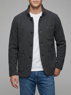 Men's Wool Button Knit Cardigan: Warm & Stylish Outerwear