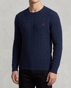 Wool Cable Knit Sweater Men