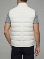 Fleece-Lined Wool Gilet Vest Men Lightweight Sleeveless
