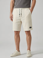 Cotton Chino Shorts Men Drawstring Side Pockets