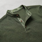 Men's Long Sleeve Polo Shirt – Cotton Contrast Collar