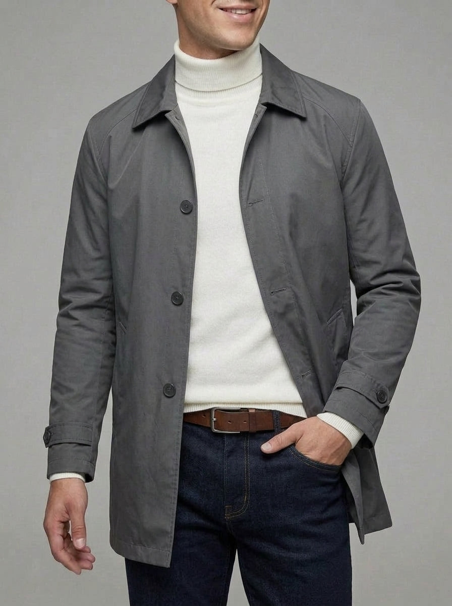 Belessia Wool Button Jacket – Waterproof Insulated