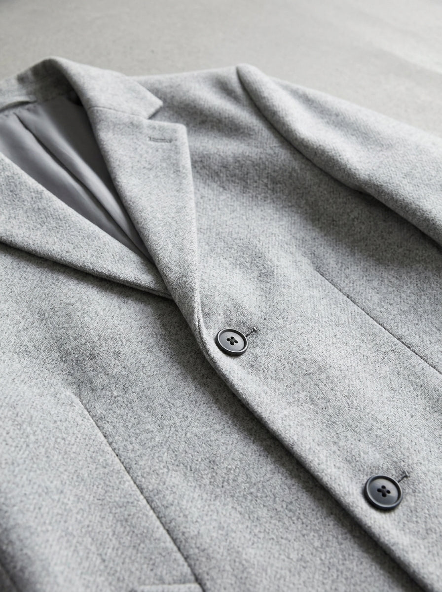 Trench Coat Mens – Tailored Long Wool Winter Coat