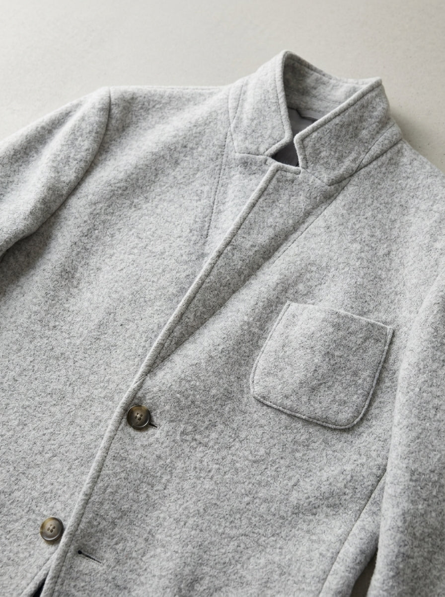 Wool Jacket Men's Tailored Fit Smart Casual