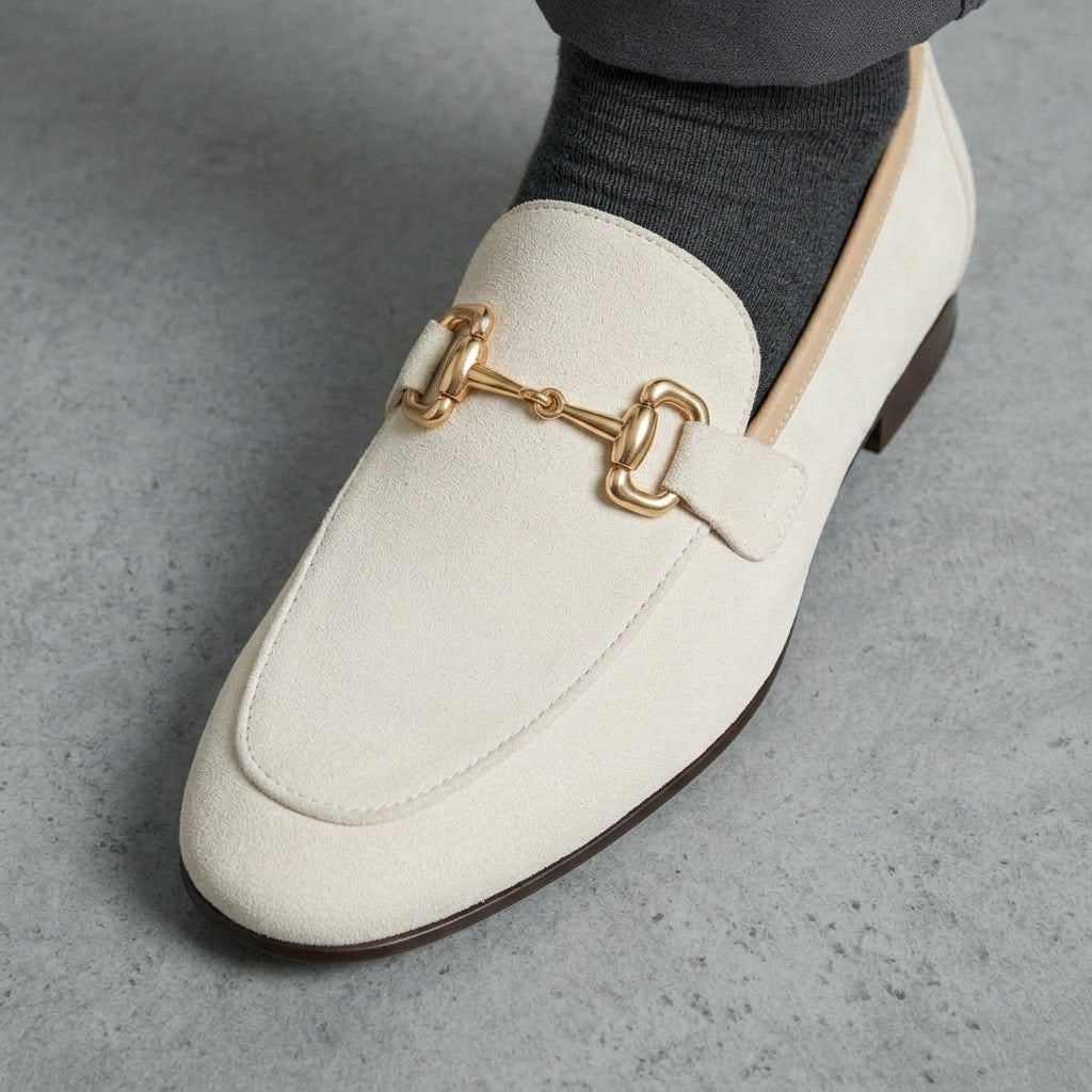 Mens Suede Loafers – Horsebit