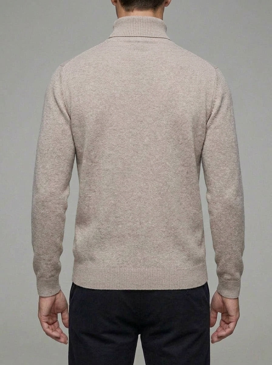 Wool Blend Roll Neck Jumper Men