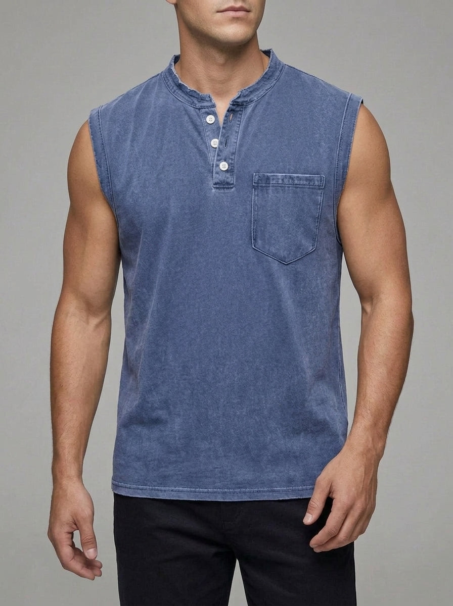 Cotton Casual Shirt Men Vintage Style