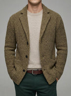 Wool Cardigan Men Button Down Regular Fit