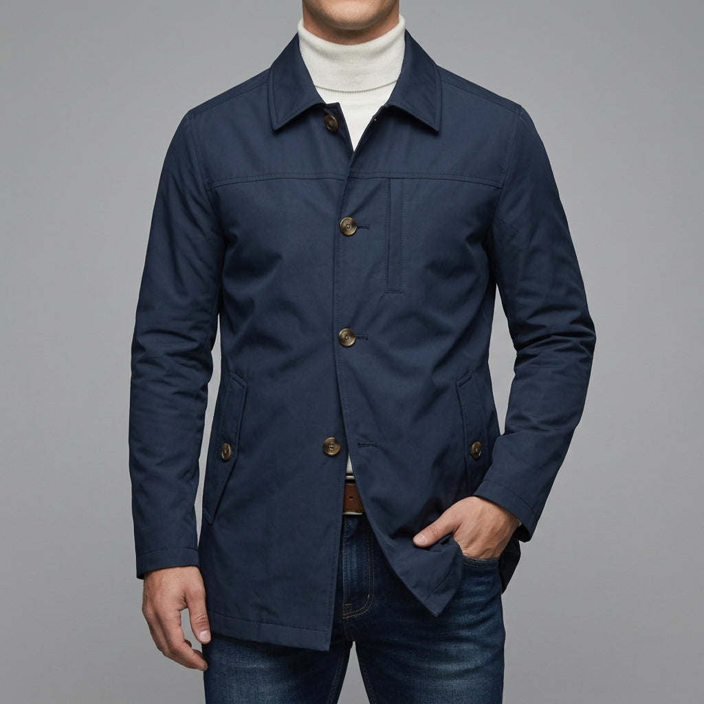Belessia Wool Button Jacket – Waterproof Insulated
