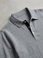 Long Sleeve Polo Shirt Men – Wool Blend