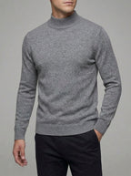 Merino Wool Polo Jumper Men Sweater