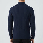 Wool Zip Neck Sweater Men