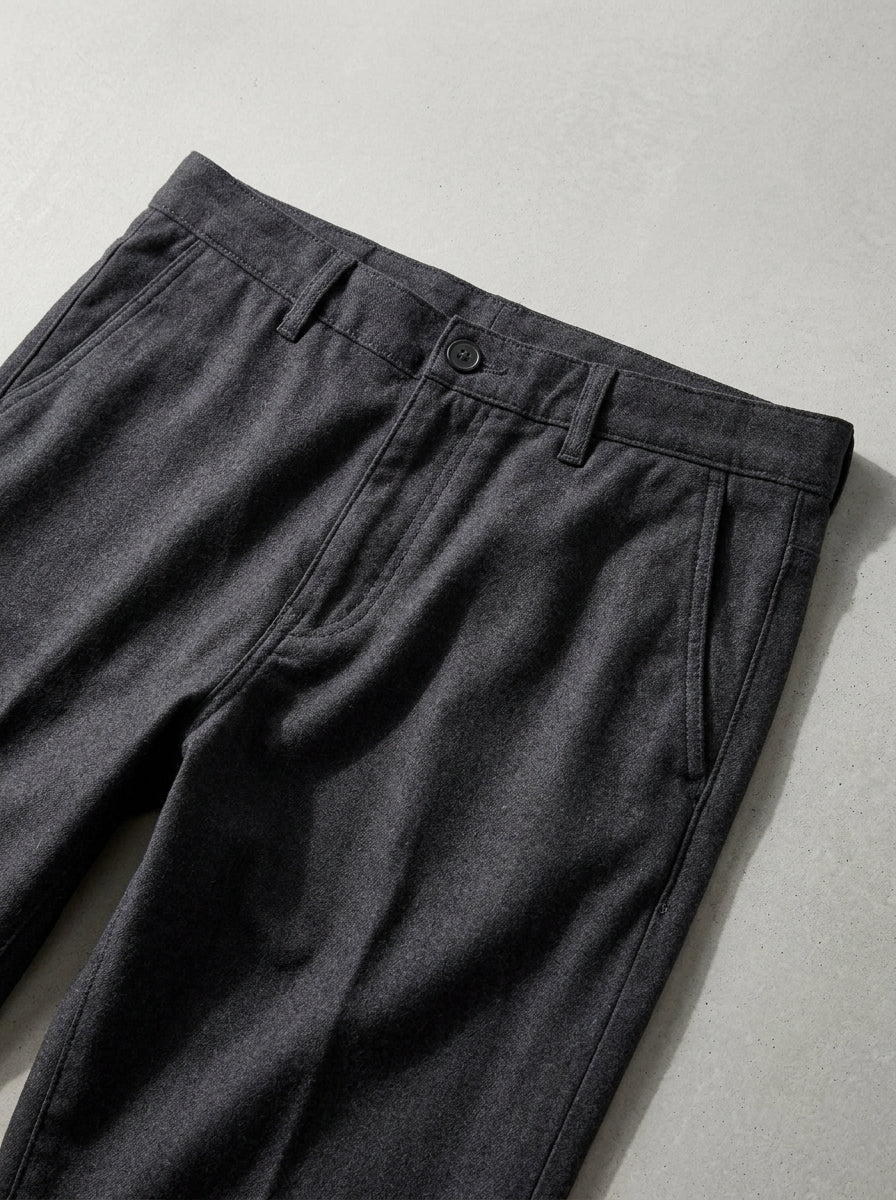 Wool Trousers Men Casual Formal