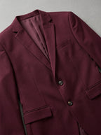 Wool Classic 2-Piece Suit Men Slim Fit