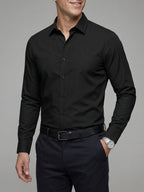 Wool Long Sleeve Shirt Men