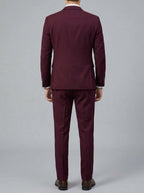 Wool Classic 2-Piece Suit Men Slim Fit