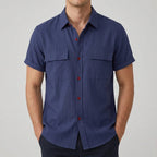 Cotton Linen Blend Shirt Men – Summer