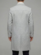 Trench Coat Mens – Tailored Long Wool Winter Coat