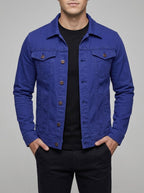 Men's Denim Jacket – Button Front (Green)