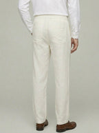 Linen Wide Leg Trousers Men