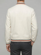 Lightweight Bomber Jacket Stripe Detail – Wool